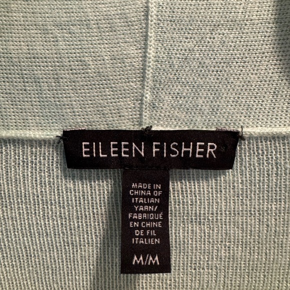Eileen Fisher M-size light green Merino wool cardigan, soft, lush and cozy - Picture 2 of 10